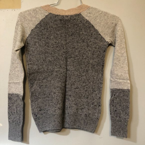 J Crew neutral color block sweater, womens XSmall - Picture 3 of 6